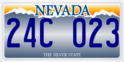 NV license plate 24C023