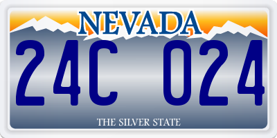 NV license plate 24C024