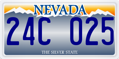 NV license plate 24C025