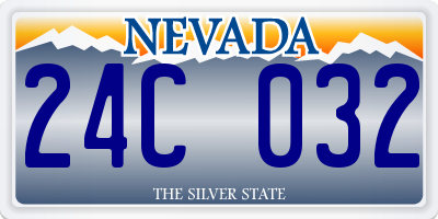 NV license plate 24C032