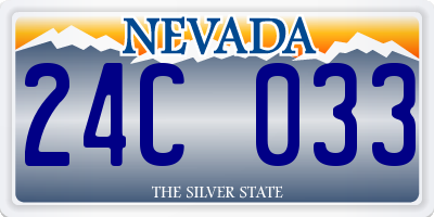 NV license plate 24C033