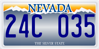 NV license plate 24C035