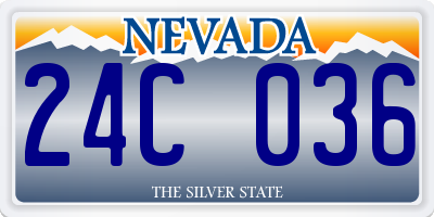 NV license plate 24C036