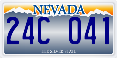 NV license plate 24C041