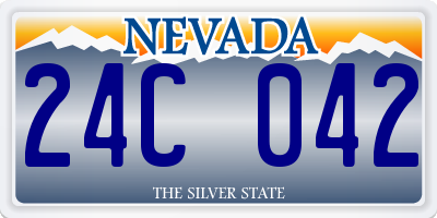 NV license plate 24C042