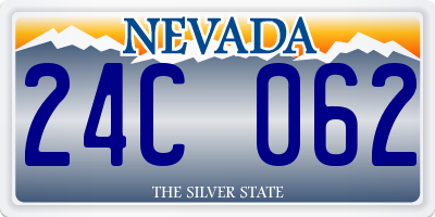 NV license plate 24C062