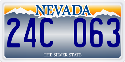 NV license plate 24C063