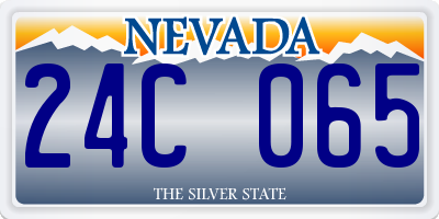 NV license plate 24C065