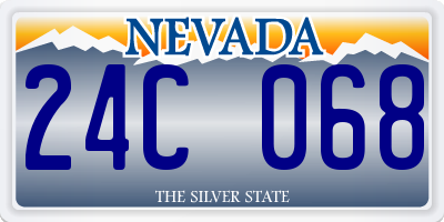NV license plate 24C068