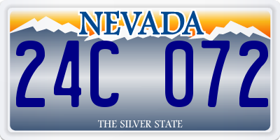 NV license plate 24C072