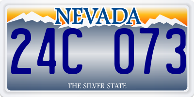 NV license plate 24C073