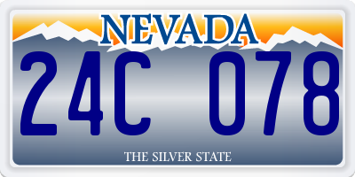 NV license plate 24C078