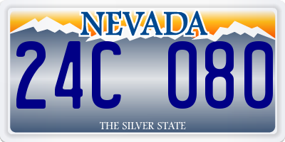 NV license plate 24C080
