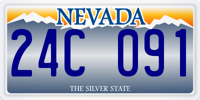 NV license plate 24C091