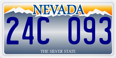 NV license plate 24C093