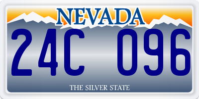 NV license plate 24C096