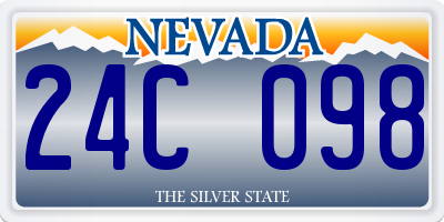 NV license plate 24C098