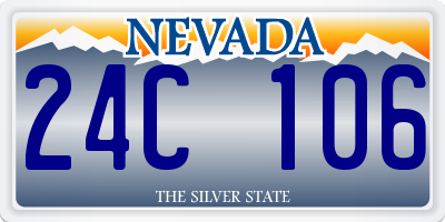 NV license plate 24C106