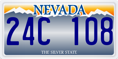 NV license plate 24C108