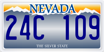 NV license plate 24C109