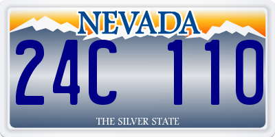 NV license plate 24C110