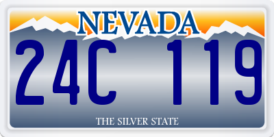 NV license plate 24C119