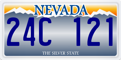 NV license plate 24C121