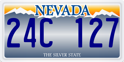 NV license plate 24C127