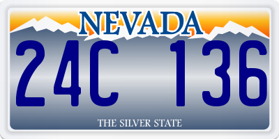 NV license plate 24C136