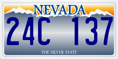 NV license plate 24C137