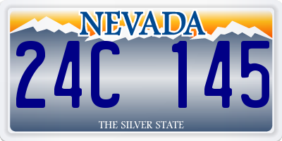 NV license plate 24C145