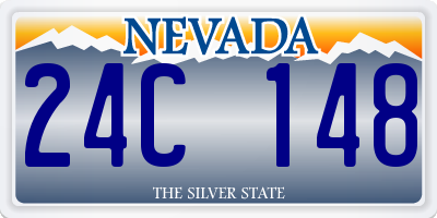 NV license plate 24C148