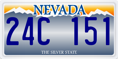 NV license plate 24C151