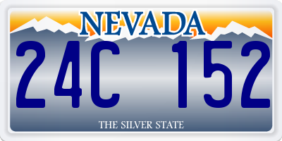 NV license plate 24C152