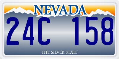 NV license plate 24C158