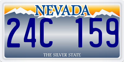 NV license plate 24C159