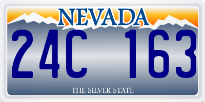 NV license plate 24C163