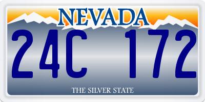 NV license plate 24C172