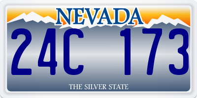 NV license plate 24C173