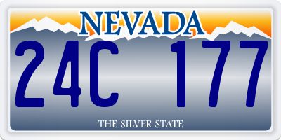 NV license plate 24C177