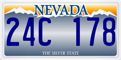 NV license plate 24C178