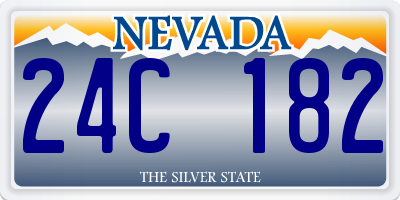 NV license plate 24C182
