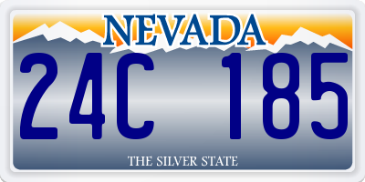 NV license plate 24C185