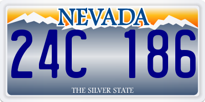 NV license plate 24C186