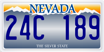 NV license plate 24C189