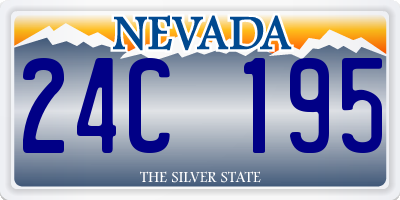 NV license plate 24C195