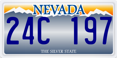 NV license plate 24C197