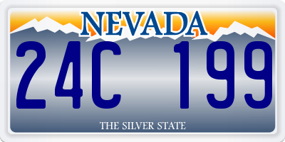 NV license plate 24C199