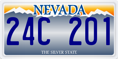 NV license plate 24C201