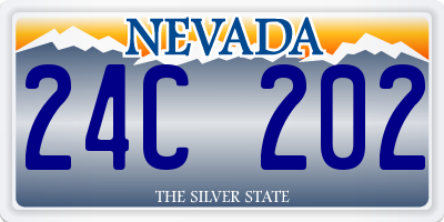 NV license plate 24C202